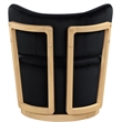 Meridian Furniture Elara Black Velvet Upholstered Swivel Accent Chair