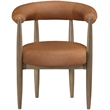 Meridian Furniture Sable Cognac Vegan Leather Dining Chair (Set of 2)
