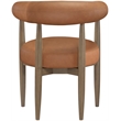 Meridian Furniture Sable Cognac Vegan Leather Dining Chair (Set of 2)