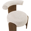 Meridian Furniture Calder Beige Linen Textured Fabric Upholstered Accent Chair