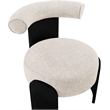Meridian Furniture Calder Beige Linen Textured Fabric Upholstered Accent Chair