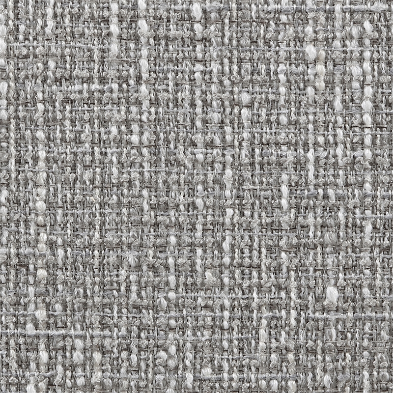 Meridian Furniture Calder Grey Linen Textured Fabric Upholstered Accent Chair