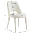 Meridian Furniture Cici Cream Fabric Upholstered Dining Chair (Set of 2)