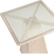 Meridian Furniture Atrium Natural Base With Cane Top Bar Height Table