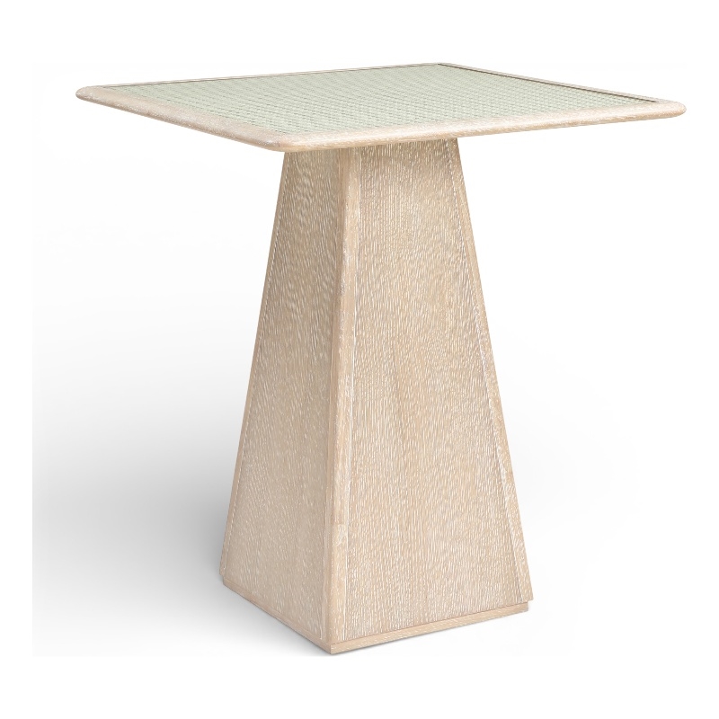 Meridian Furniture Atrium Natural Base With Cane Top Bar Height Table