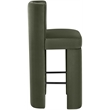 Meridian Furniture Zuno Green Velvet Performance Fabric Bar Stool (Set of 2)