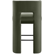 Meridian Furniture Zuno Green Velvet Performance Fabric Bar Stool (Set of 2)
