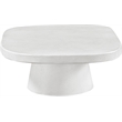 Meridian Furniture Prato White Concrete Indoor/Outdoor Coffee Table