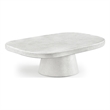 Meridian Furniture Prato White Concrete Indoor/Outdoor Coffee Table