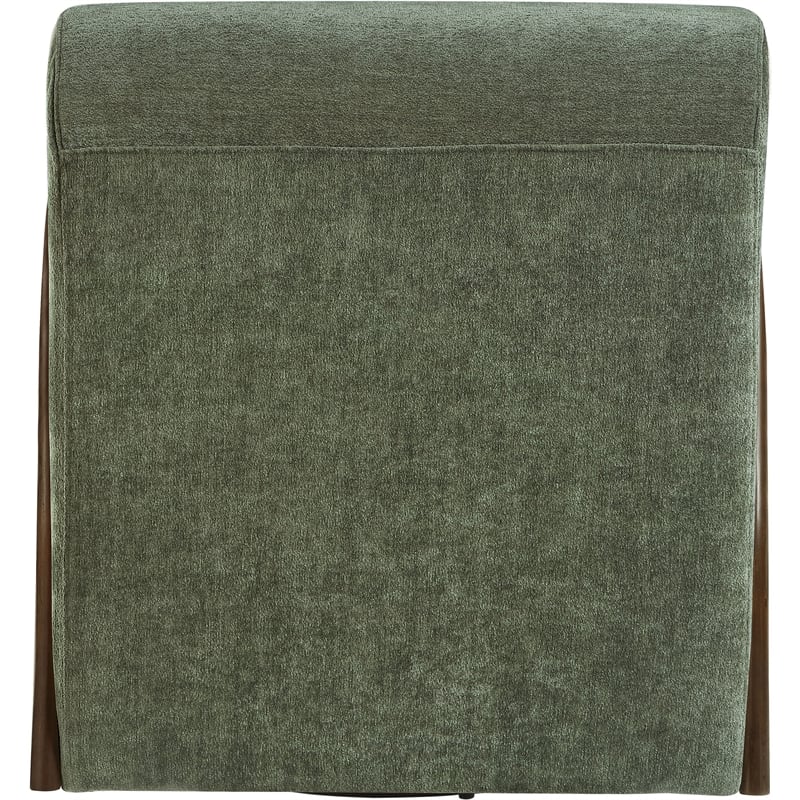 Meridian Furniture Neria Green Chenille Fabric Upholstered Swivel Accent Chair