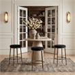 Meridian Furniture Ferro Black Performance Fabric Upholstered Bar Stool