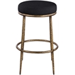 Meridian Furniture Ferro Black Performance Fabric Upholstered Bar Stool