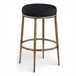 Meridian Furniture Ferro Black Performance Fabric Upholstered Bar Stool