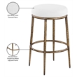 Meridian Furniture Ferro White Performance Fabric Upholstered Bar Stool