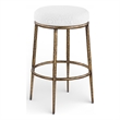 Meridian Furniture Ferro White Performance Fabric Upholstered Bar Stool