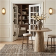 Meridian Furniture Ferro Beige Performance Fabric Upholstered Bar Stool