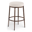 Meridian Furniture Ferro Beige Performance Fabric Upholstered Bar Stool