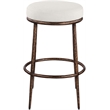 Meridian Furniture Ferro Cream Performance Fabric Upholstered Bar Stool