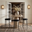 Meridian Furniture Ferro Black Performance Fabric Upholstered Bar Stool