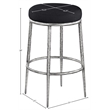Meridian Furniture Ferro Black Performance Fabric Upholstered Bar Stool