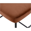 Meridian Furniture Zarelle Cognac Performance Fabric Counter Stool (Set of 2)