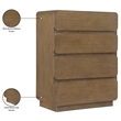 Meridian Furniture Adagio Brown Solid Wood And Oak Veneer Chest