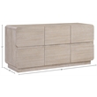 Meridian Furniture Adagio Natural Solid Wood And Oak Veneer Dresser