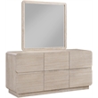 Meridian Furniture Adagio Natural Solid Wood And Oak Veneer Dresser