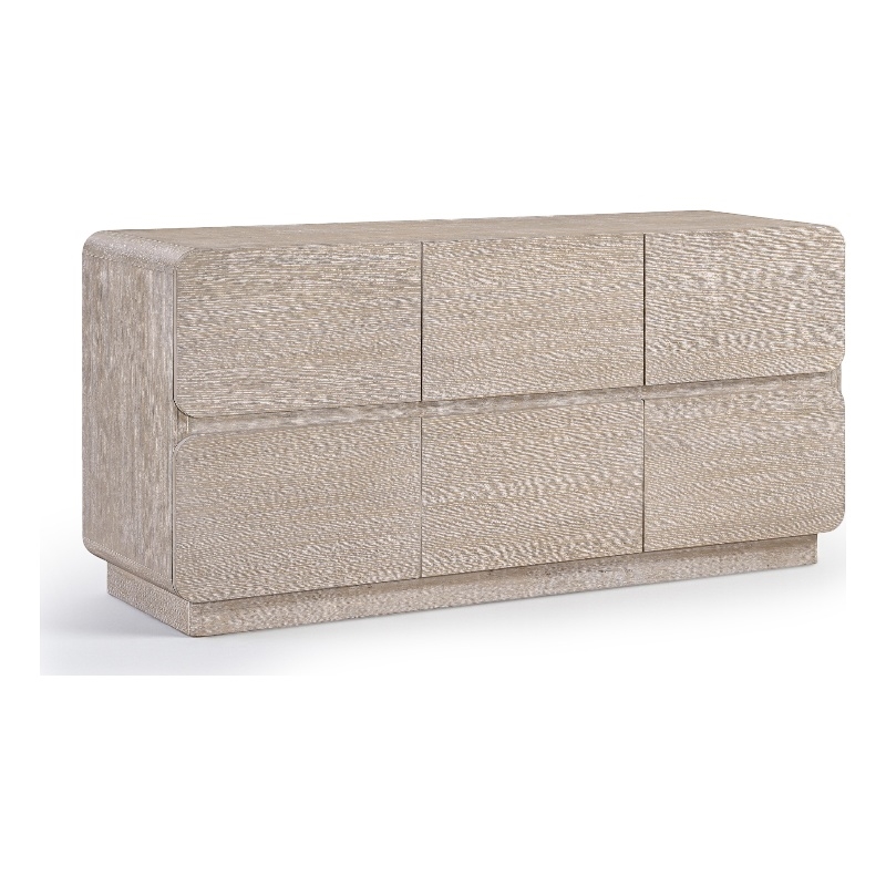 Meridian Furniture Adagio Natural Solid Wood And Oak Veneer Dresser