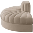 Meridian Furniture Rummi Beige Velvet Performance Fabric 2pc. Modular Loveseat