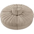 Meridian Furniture Rummi Beige Velvet Performance Fabric 4pc. Modular Sofa