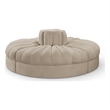 Meridian Furniture Rummi Beige Velvet Performance Fabric 4pc. Modular Sofa