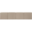 Meridian Furniture Rummi Beige Velvet Performance Fabric 4pc. Modular Sofa
