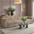 Meridian Furniture Rummi Beige Velvet Performance Fabric 4pc. Modular Sofa