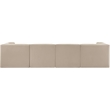 Meridian Furniture Rummi Beige Velvet Performance Fabric 4pc. Modular Sofa