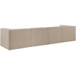 Meridian Furniture Rummi Beige Velvet Performance Fabric 4pc. Modular Sofa