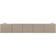 Meridian Furniture Rummi Beige Velvet Performance Fabric 5pc. Modular Sofa