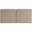 Meridian Furniture Rummi Beige Velvet Performance Fabric 2pc. Modular Sofa