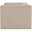Meridian Furniture Rummi Beige Velvet Performance Fabric 2pc. Modular Sofa
