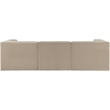 Meridian Furniture Rummi Beige Velvet Performance Fabric 3pc. Modular Sofa