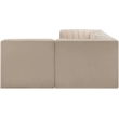 Meridian Furniture Rummi Beige Velvet Performance Fabric 4pc. Modular Sectional
