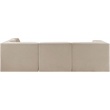 Meridian Furniture Rummi Beige Velvet Performance Fabric 4pc. Modular Sectional