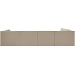 Meridian Furniture Rummi Beige Velvet Performance Fabric 6pc. Modular Sectional