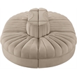 Meridian Furniture Rummi Beige Velvet Performance Fabric 6pc. Modular Sectional