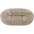 Meridian Furniture Rummi Beige Velvet Performance Fabric 6pc. Modular Sectional