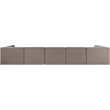 Meridian Furniture Rummi Taupe Velvet Performance Fabric 7pc. Modular Sectional