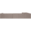 Meridian Furniture Rummi Taupe Velvet Performance Fabric 7pc. Modular Sectional