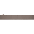 Meridian Furniture Rummi Taupe Velvet Performance Fabric 7pc. Modular Sectional