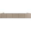 Meridian Furniture Rummi Beige Velvet Performance Fabric 7pc. Modular Sectional