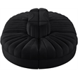 Meridian Furniture Rummi Black Velvet Performance Fabric 6pc. Modular Sectional